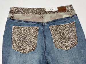 Judy Blue High Rise Cheetah Camo Slim Fit Jeans
