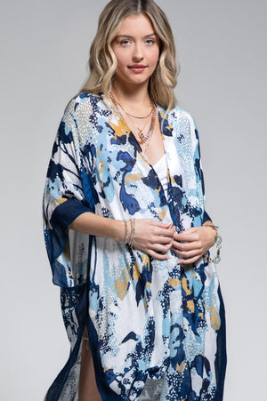 Blue Jean Baby Floral Kimono by Urbanista