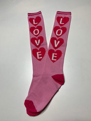 Valentines Day TALL Sock - Variety heart