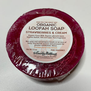 Loofah With Goats milk Soap - Country Bathhouse