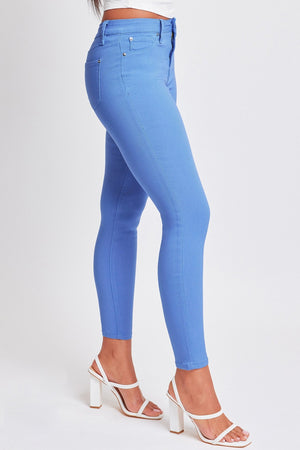 YMI Jeanswear Hyperstretch Mid Rise Skinny Pants Blue