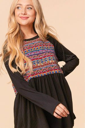 Haptics Bohemian Raglan Sleeve Top