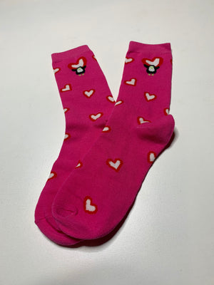 Valentines Day CREW Socks - Assortment heart