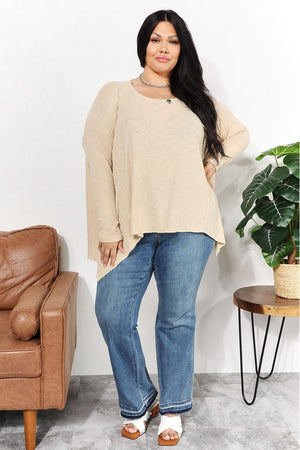 HEYSON Oversized Super Soft Ribbed Top