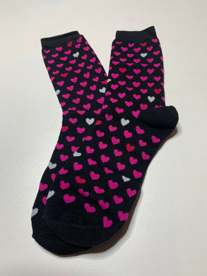 Valentines Day CREW Socks - Assortment heart