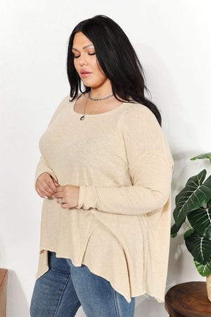 HEYSON Oversized Super Soft Ribbed Top