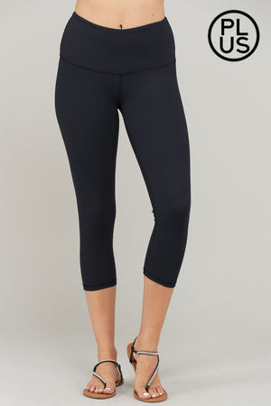 Capri Leggings in Black or Charcoal  - light athletic hold by Rae Mode