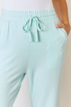 RISEN Drawstring Ultra Soft Knit Jogger Mint