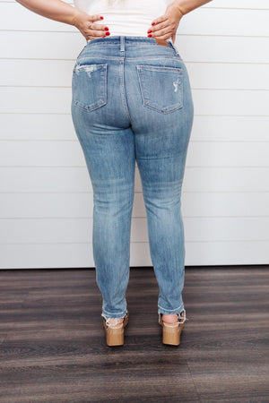 Judy Blue High Rise Boyfriend Button Fly Denim