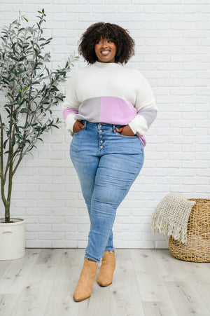 Judy Blue High Rise Button Fly Skinny Jeans