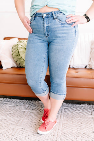 Judy Blue Inch By Inch Hi Rise Capri Jeans