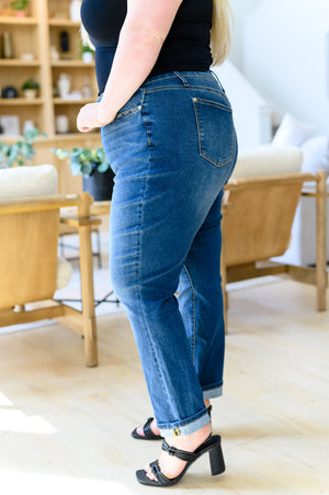 Judy Blue High Rise Non Distressed Boyfriend Jeans