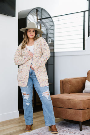 BLAKELEY Miley Dot Cardigan - Cream