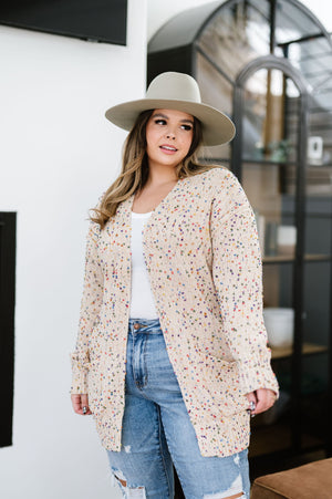 BLAKELEY Miley Dot Cardigan - Cream