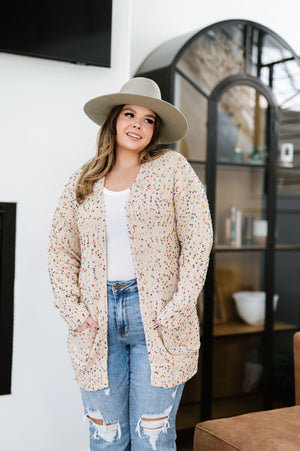 BLAKELEY Miley Dot Cardigan - Cream