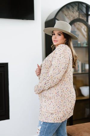 BLAKELEY Miley Dot Cardigan - Cream