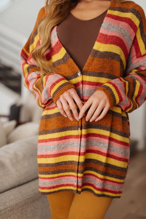 Henny Penny Striped Cardigan