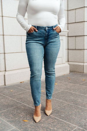 Judy Blue High Waisted Relaxed Fit Non Distressed Jeans