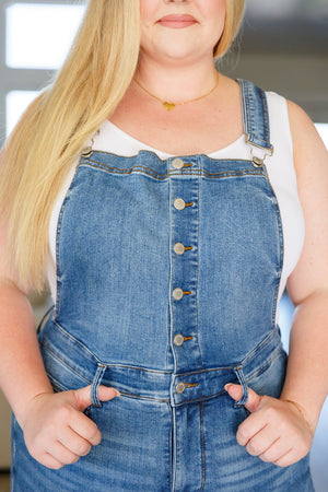 Judy Blue Control Top Retro Flare Overalls