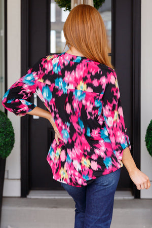Lizzy Blouse in Painted Floral