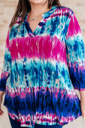 Lizzy Blouse in Tie Dye