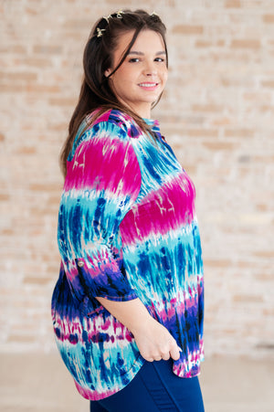 Lizzy Blouse in Tie Dye