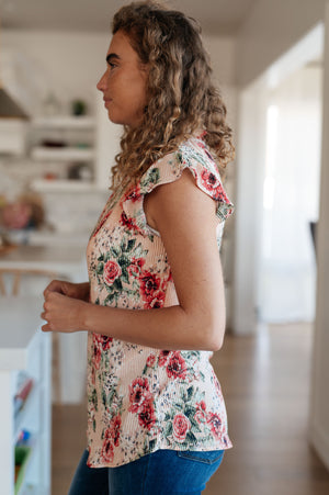 Making Me Blush Floral Top