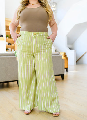 Rae Mode Never Underrated Striped Wide Leg Trousers