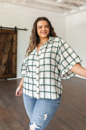 Perfect Picnic Plaid Lightweight Flannel Top