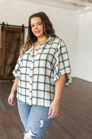 Perfect Picnic Plaid Lightweight Flannel Top