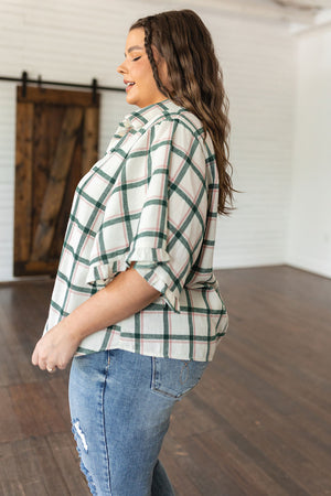 Perfect Picnic Plaid Lightweight Flannel Top