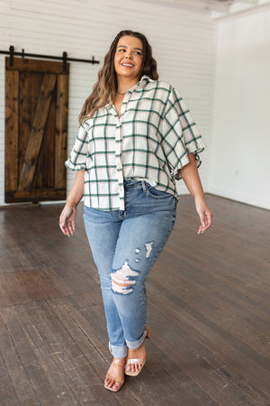 Perfect Picnic Plaid Lightweight Flannel Top