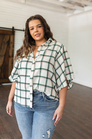 Perfect Picnic Plaid Lightweight Flannel Top