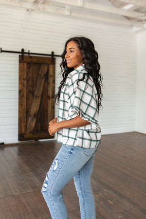 Perfect Picnic Plaid Lightweight Flannel Top