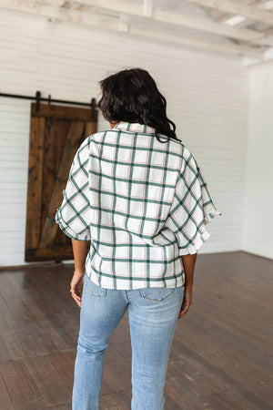 Perfect Picnic Plaid Lightweight Flannel Top