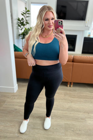 A Heartbeat Skip Buttery Soft Leggings in Black