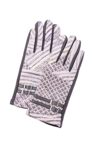 Textured and Buckled Gloves