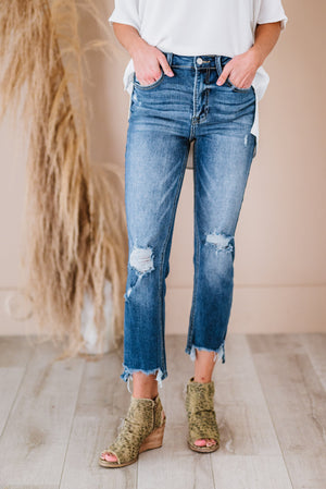 RISEN Lost In A Daydream Cropped Jeans