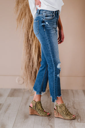 RISEN Lost In A Daydream Cropped Jeans