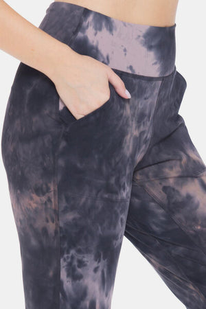 Leggings Depot Tie-Dye High Waist Cropped Leggings