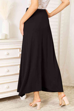 Soft Rayon Drawstring Waist Maxi Skirt Rayon - 3 colors