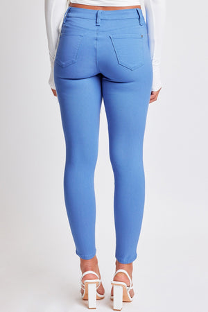 YMI Jeanswear Hyperstretch Mid Rise Skinny Pants Blue