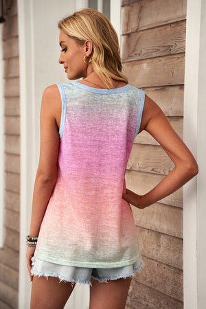 Gradient Rainbow Pocket Tank