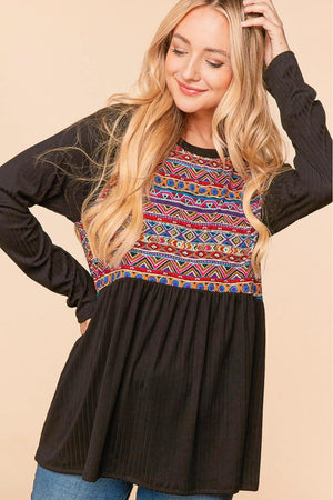 Haptics Bohemian Raglan Sleeve Top