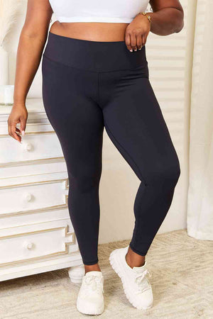 Wide Yoga Band Waistband Sports Leggings - 2 colors